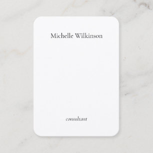 Tarjeta De Visita Tendencias Negro Blanco Plano Creativo Minimalista