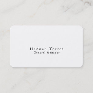 Tarjeta De Visita Tendencias Negro y Blanco Creativo Moderno