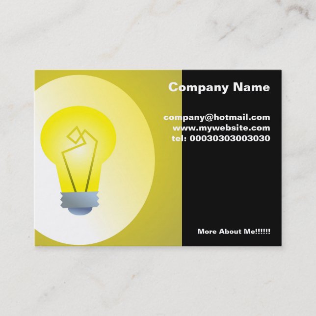 Tarjeta De Visita Tengo una idea (Anverso)