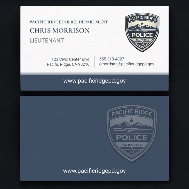 Tarjeta De Visita Teniente de Policía  (Subido por el creador)