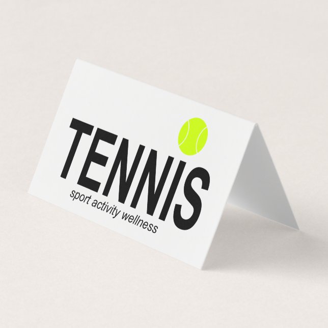 Tarjeta De Visita Tenis (Anverso)