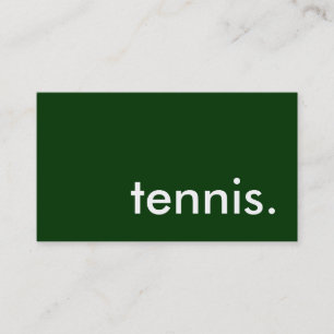 Tarjeta De Visita tenis.