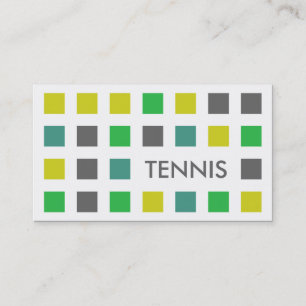 Tarjeta De Visita TENIS (cuadrados mod)