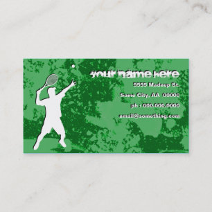 Tarjeta De Visita tenis del grunge