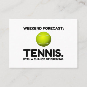 TARJETA DE VISITA TENIS PREVISTO PARA FINES DE SEMANA