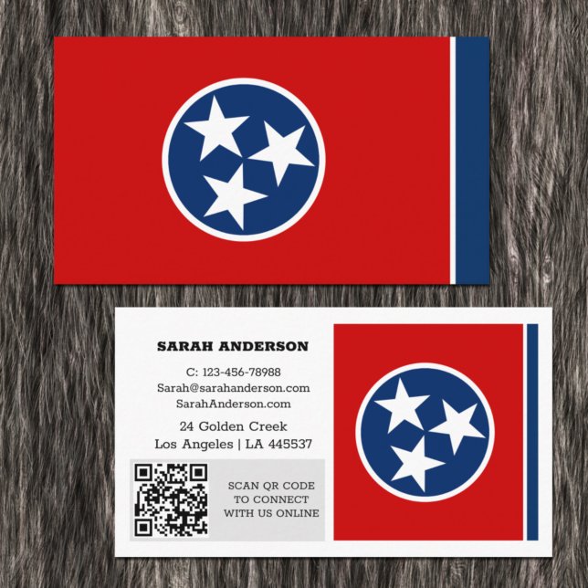 Tarjeta de visita Tennessee moderna, Bandera / Est (Subido por el creador)