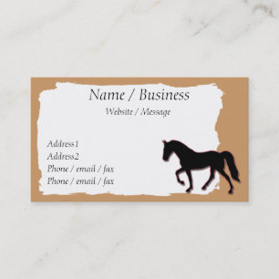 Tarjeta De Visita Tennessee Walking Horse Banner Profile