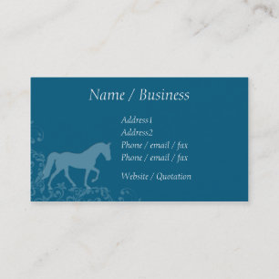 Tarjeta De Visita Tennessee Walking Horse Florece Perfil