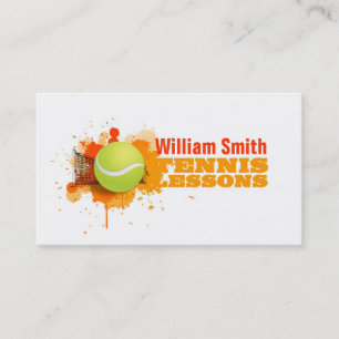 Tarjeta De Visita Tennis Lessons
