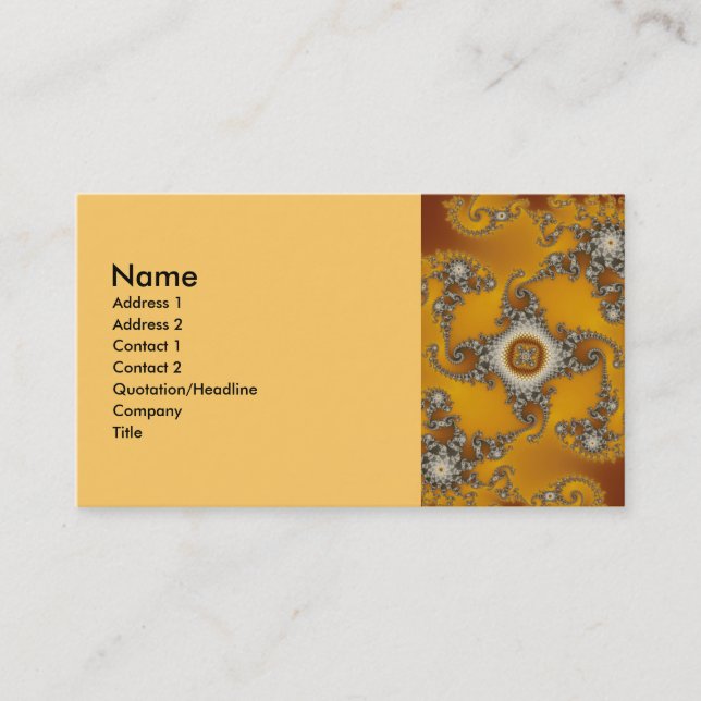 Tarjeta De Visita Tentacles Fractal (Anverso)