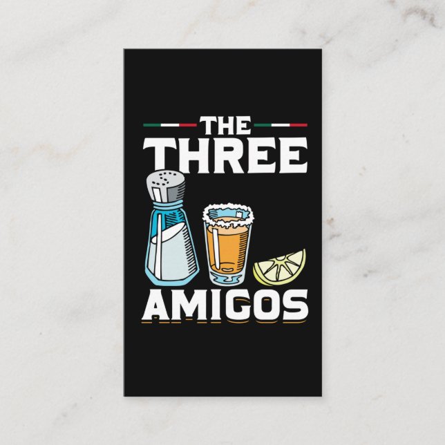 Tarjeta De Visita Tequila Beber sal divertida Lime Humor Alcohol Chi (Anverso)