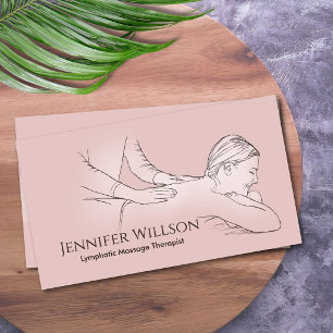 Tarjeta De Visita Terapeuta de Drenaje Linfático Manual TDLM