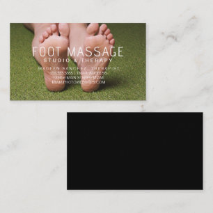 Tarjeta De Visita Terapeuta de Masaje de Pies Plantas de los Pies