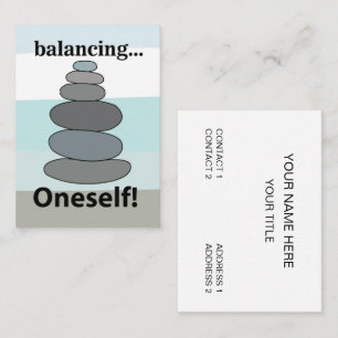 Tarjeta De Visita Terapeuta de Masaje de Reiki Yoga de Equilibrio de