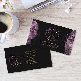 Tarjeta De Visita Terapeuta de Masaje Holístico Sanador de Energía