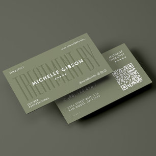 Tarjeta De Visita Terapeuta de Masaje Minimalista para Pies Spa Holí