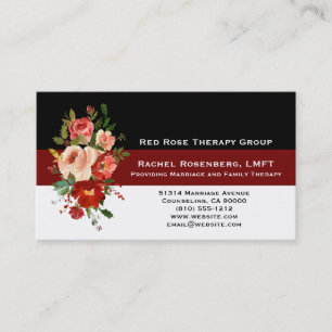 Tarjeta De Visita Terapeuta de Matrimonio y Familia con Licencia LMF
