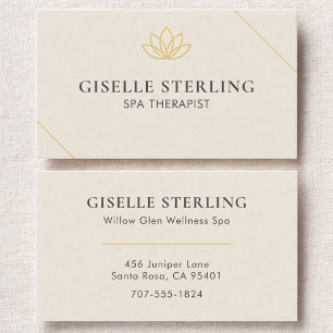 Tarjeta De Visita Terapeuta de Spa