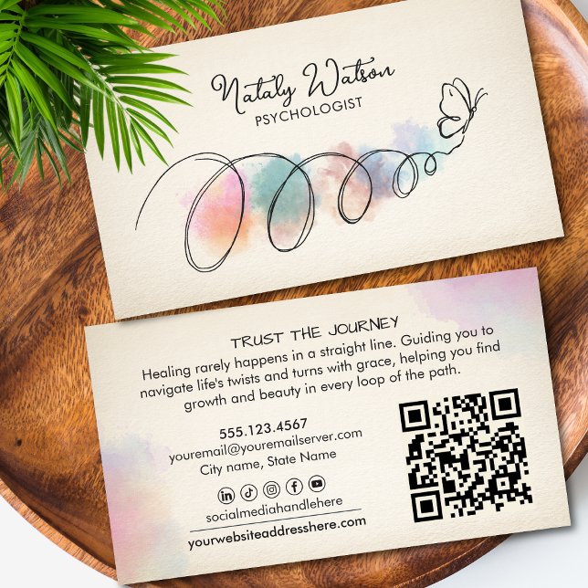 Tarjeta De Visita Terapeuta del Camino de la Mariposa (Subido por el creador)