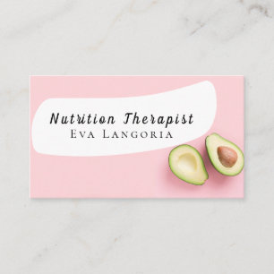 Tarjeta De Visita Terapeuta en Nutrición Salud y Bienestar
