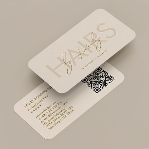 Tarjeta De Visita Terapeuta Estilista de Pelo Salón de Belleza Arena