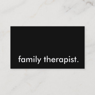 Tarjeta De Visita terapeuta familiar.