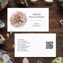 Terapeuta Spa Suculento Yoga Sanación Bienestar QR