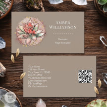Terapeuta Spa Suculento Yoga Sanación Bienestar QR