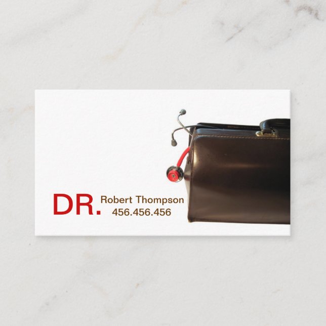 Tarjeta De Visita Terapeuta/tarjeta de visita del médico de (Anverso)