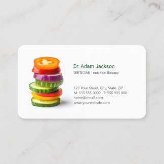 Tarjeta De Visita Terapia alimenticia nutricionista dietista