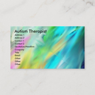 Tarjeta De Visita Terapia autista