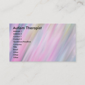 Tarjeta De Visita Terapia autista
