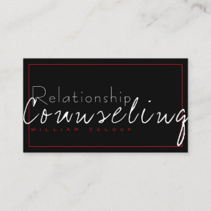 Tarjeta De Visita Terapia de asesoramiento matrimonial