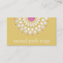 Tarjeta De Visita Terapia de bienestar floral exótica de Lotus amari