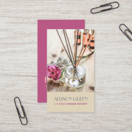 Tarjeta De Visita Terapia de Masaje Aromaterapia Aceite Esencial Nat