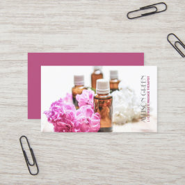 Tarjeta De Visita Terapia de Masaje Aromaterapia Aceite Esencial Nat