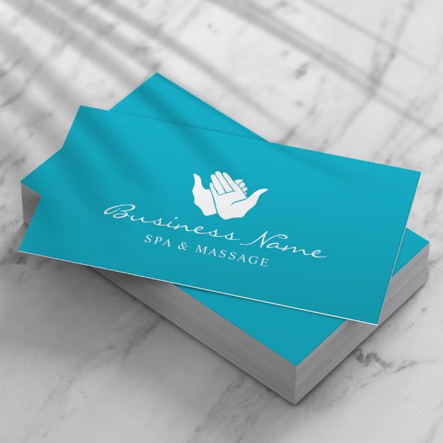 Tarjeta De Visita Terapia de masaje de manos curativas Wellness SPA  (Subido por el creador)