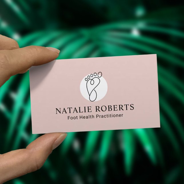 Tarjeta De Visita Terapia de masaje de pies Podiatrista Spa Minimali (Subido por el creador)