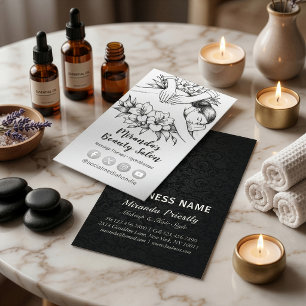 Tarjeta De Visita Terapia de Masaje Manos Sanadoras Spa de Energía B