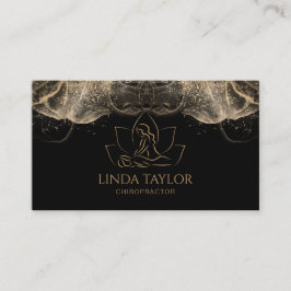 Tarjeta De Visita Terapia de Masaje Profesional Lotus CHIROPRACTOR