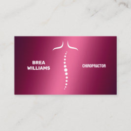 Tarjeta De Visita Terapia de masaje quiropráctico 🦴