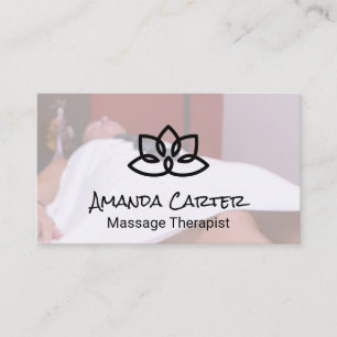 Tarjeta De Visita Terapia de Masaje   Spa