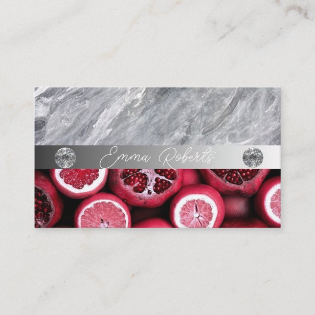 Tarjeta De Visita Terapia de nutrición personalizado para imagen pro (Anverso)