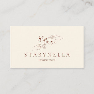 Tarjeta De Visita Terapia de Reiki para curación de marfil