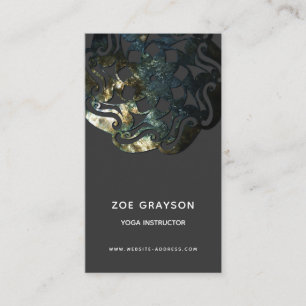 Tarjeta De Visita Terapia Elegante Orgánica, Masajista   Instructor