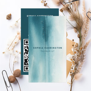 Tarjeta De Visita Terapia escaneable de código QR Personalizado de a