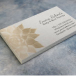 Tarjeta De Visita Terapia Masajista Spa Lino Vintage Gold Floral<br><div class="desc">Masaje Terapia Spa Dorado Floral Vintage Linen Tarjeta de Negocios.</div>