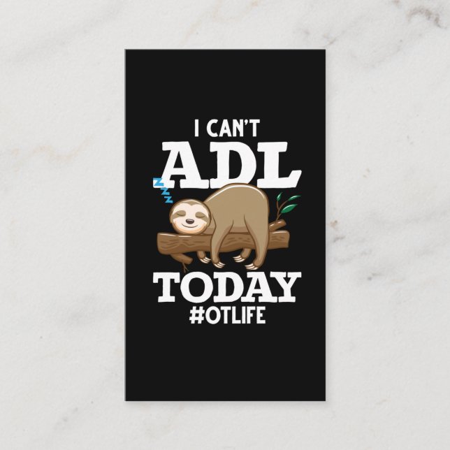 Tarjeta De Visita Terapia Ocupacional Terapia Ocupacional ADL (Anverso)