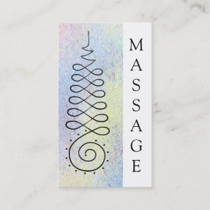 Tarjeta De Visita Terapia sagrada del masaje de la geometría del