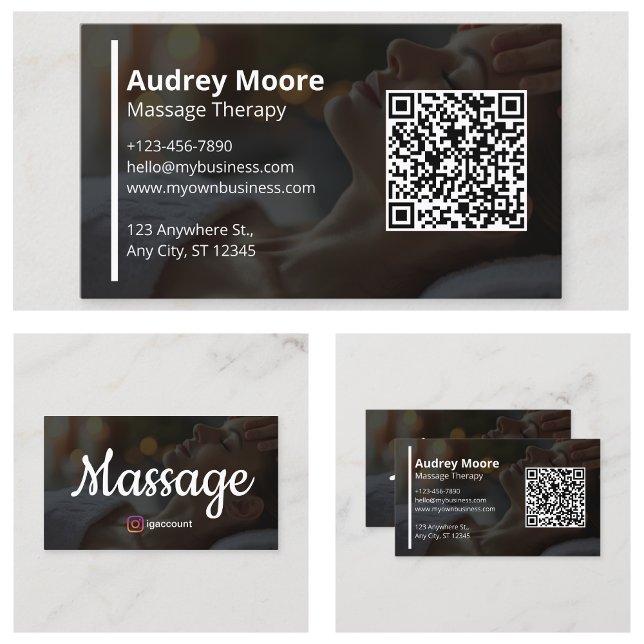 Tarjeta De Visita Terapia Terapia Terapéutica de Manos (Hands Therapist Massage Therapy Business Card
)